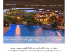Tablet Screenshot of mauihomeandlife.com